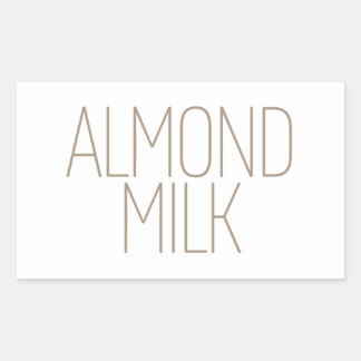 Sleek Tan Almond Milk Sticker