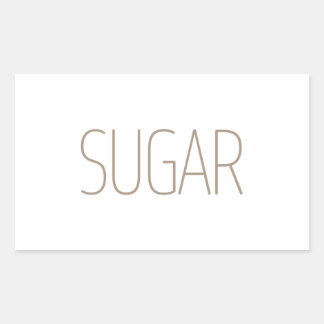 Sleek Tan Sugar Sticker