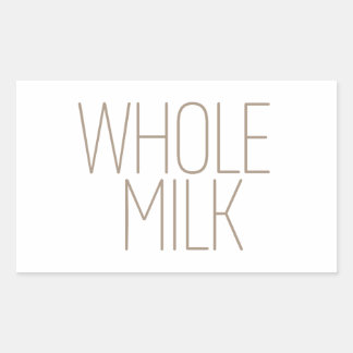 Sleek Tan Whole Milk Sticker