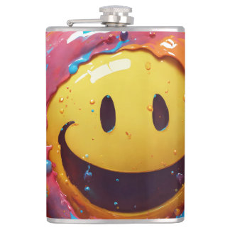 Sleek Vinyl Wrapped Flask, 236 ml Hip Flask