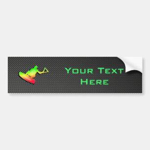 Sleek Wakeboarder Bumper Sticker