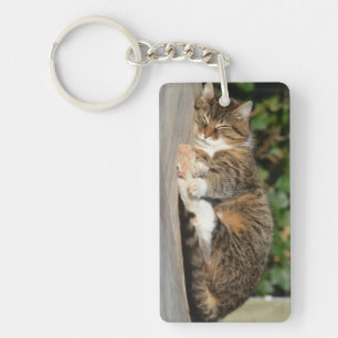 Sleely kitty keychain