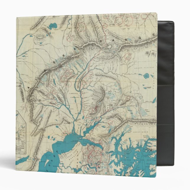 Sleem's Map of Central Alaska Binder (Front/Inside)
