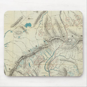 Sleem's Map of Central Alaska Mouse Pad