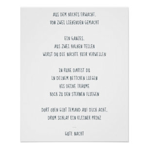 "Sleep a little prince" Poster