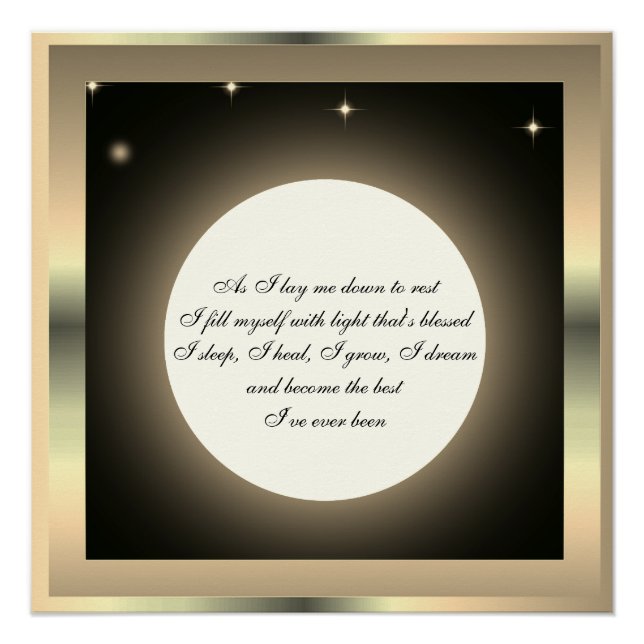 Sleep Blessing Poster (Front)