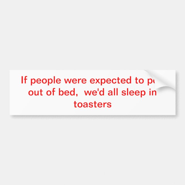 sleep bumper sticker (Front)