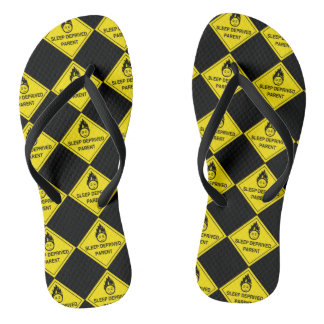 Sleep Deprived Parent Flip Flops