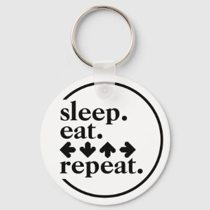 Sleep. Eat. Arrows. Repeat. Keychain
