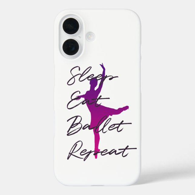Sleep Eat Ballet Repeat Balletcore – Pink Dance  Case-Mate iPhone Case (Back)