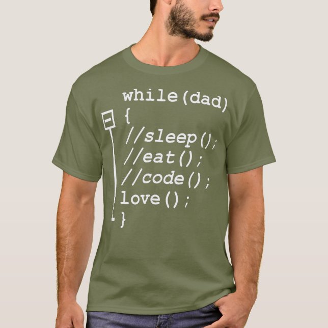 Sleep Eat Code Funny Programmer Coding Coder T-Shirt (Front)