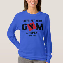 Sleep Eat Work Gym Repeat typography design