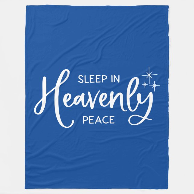 Sleep In Heavenly Peace Fleece Blanket (Front)
