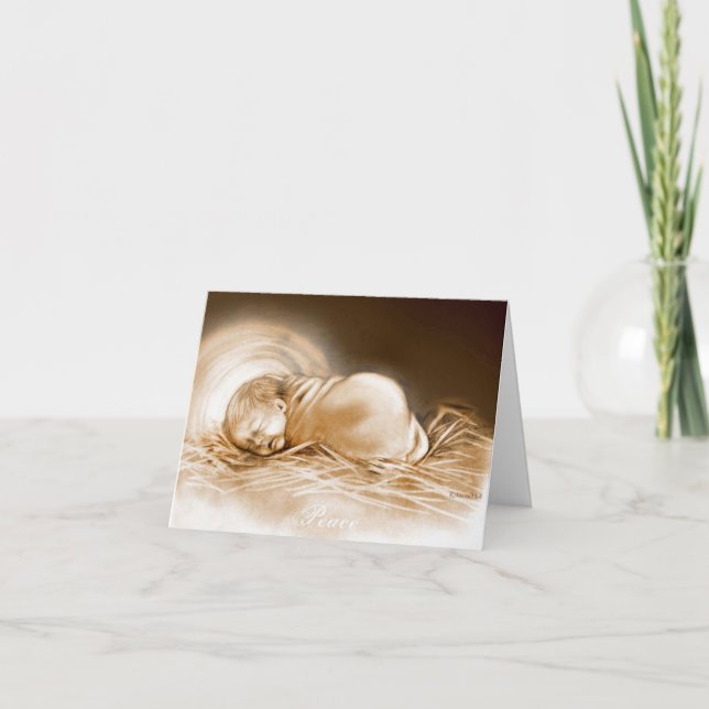 Sleep in Heavenly Peace Holiday Card (Front)