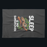 Sleep is My Superpower Sloth T-Shirt Kitchen Towel<br><div class="desc">Sleep is My Superpower Sloth T-Shirt</div>