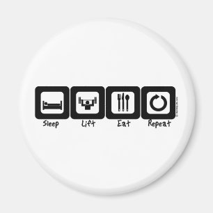 Sleep Lift Eat Repeat Magnet