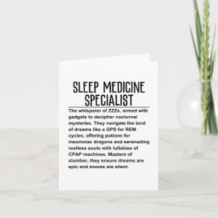 Sleep Medicine Specialist Card