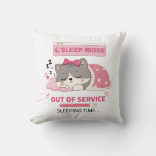 sleep mood throw pillow