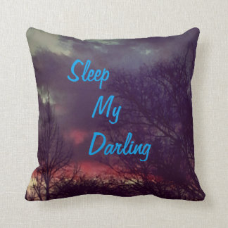 SLEEP MY DARLING THROW PILLOW