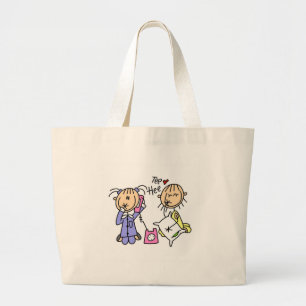 Sleep Over Girls On The Phone Bag