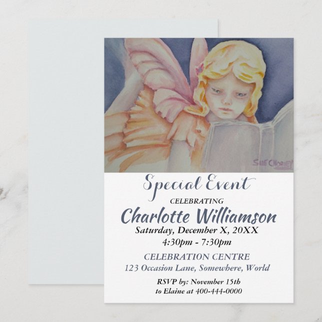 SLEEP OVER PARTY EVENT INVITE (Front/Back)