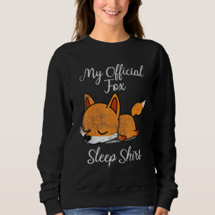 Sleep pajama pyjamas nightgown Sleep fox Sweatshirt