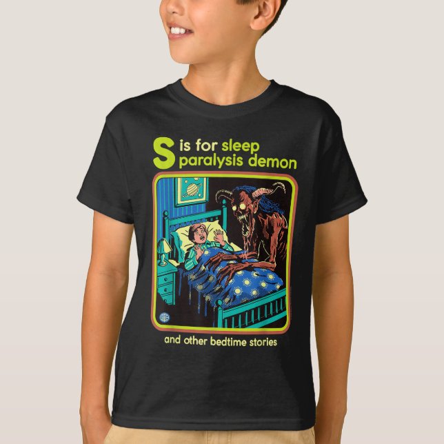 Sleep Paralysis Demon Sarcastic Retro Funny Adult  T-Shirt (Front)