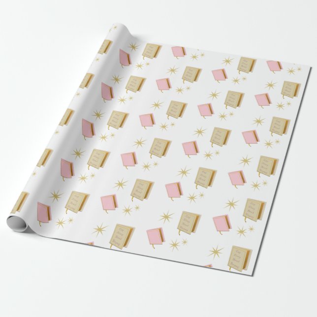 Sleep Read Reapeat Literature Book Lover Ivory  Wrapping Paper (Unrolled)