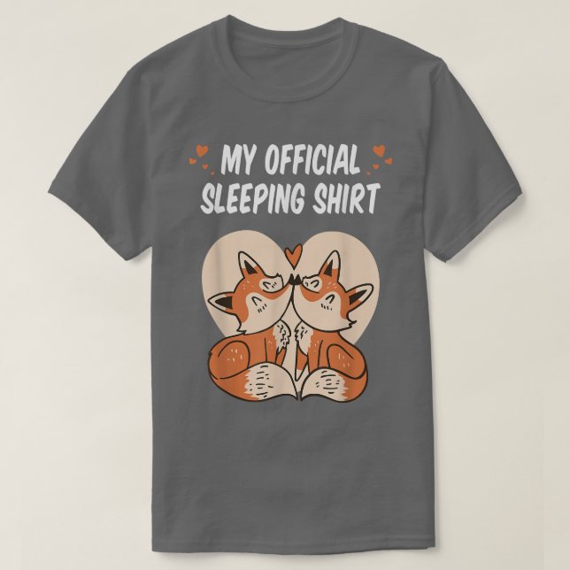 sleep shirt two foes cuddling  (Design Front)