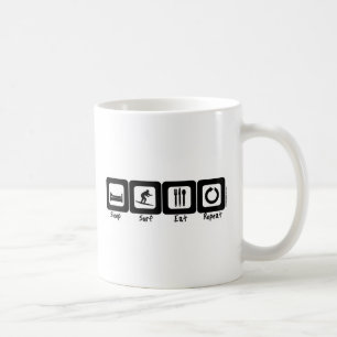 Sleep Surf Eat Repeat Coffee Mug