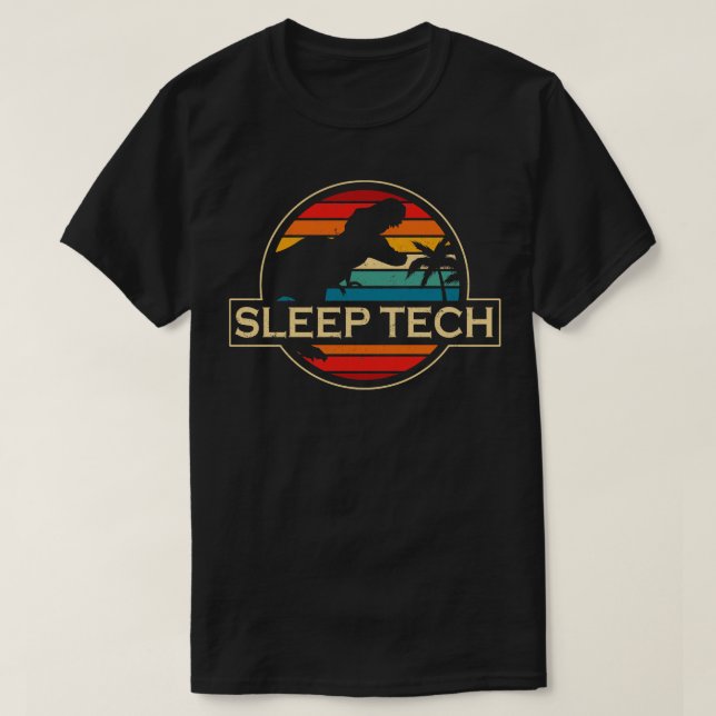 Sleep Tech Dinosaur T-Shirt (Design Front)