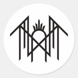 Sleep token  classic round sticker