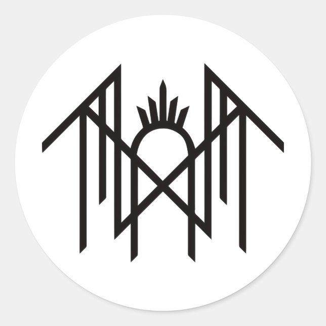 Sleep token  classic round sticker (Front)