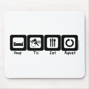 Sleep TrI Eat Repeat Mouse Pad