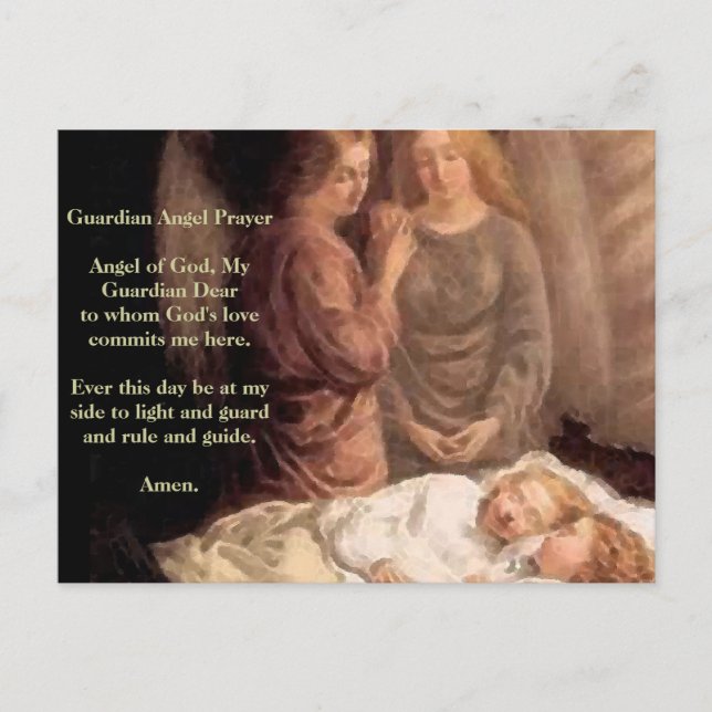 Sleep - Two guardian angels and children Postcard (Front)