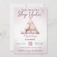 Sleep Under Boho Teepee Sleepover Late Over