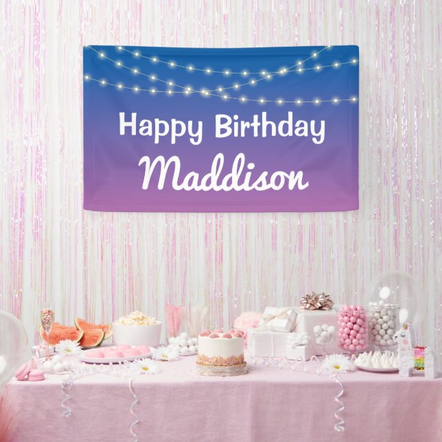 Sleep Under Half Sleep Over Lights Party Banner (Party)