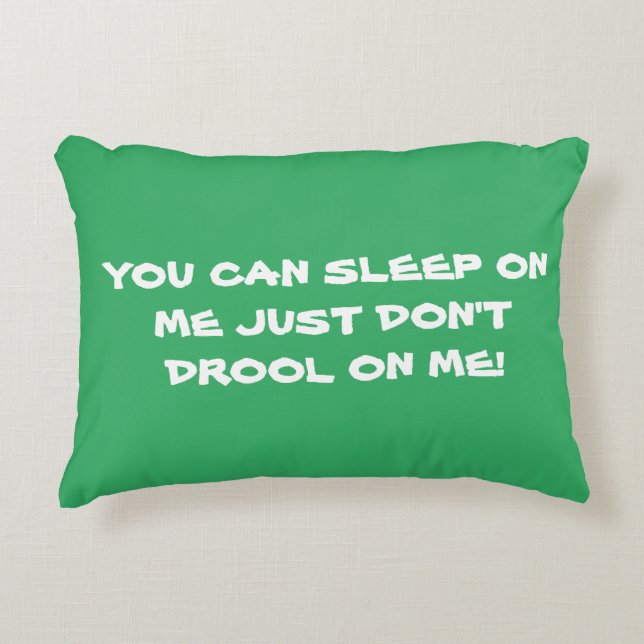 SLEEP WARNING ACCENT PILLOW (Front)