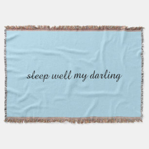 Sleep Well Throw Blanket
