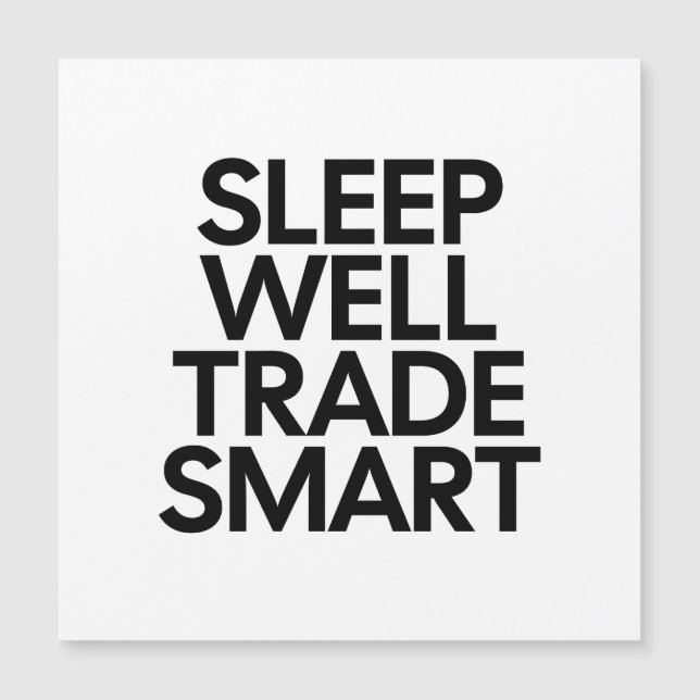 Sleep Well Trade Smart - Day Trader & Finance Quot (Front)