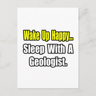 Sleep With a Geologist Postcard