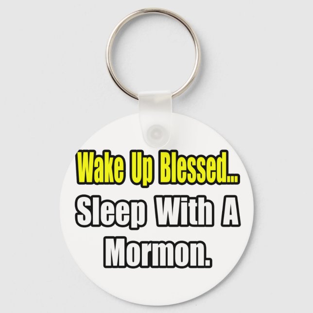 Sleep With a Mormon Keychain (Front)