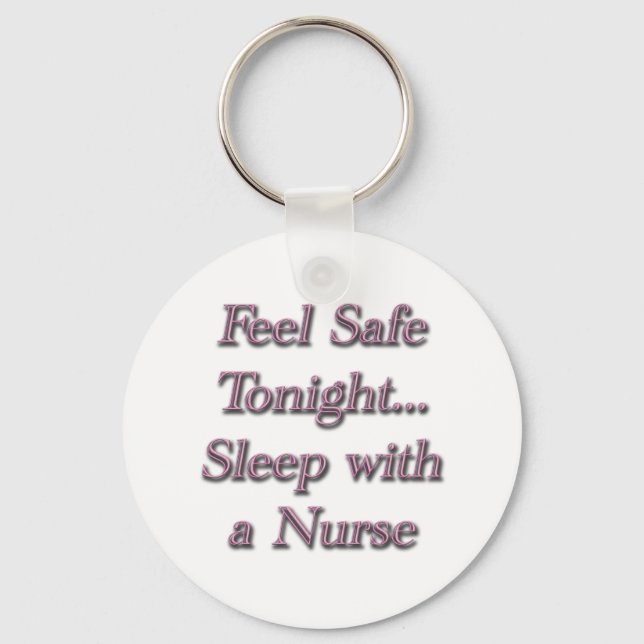 sleep with a nures keychain (Front)