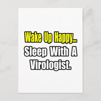 Sleep With a Virologist Postcard
