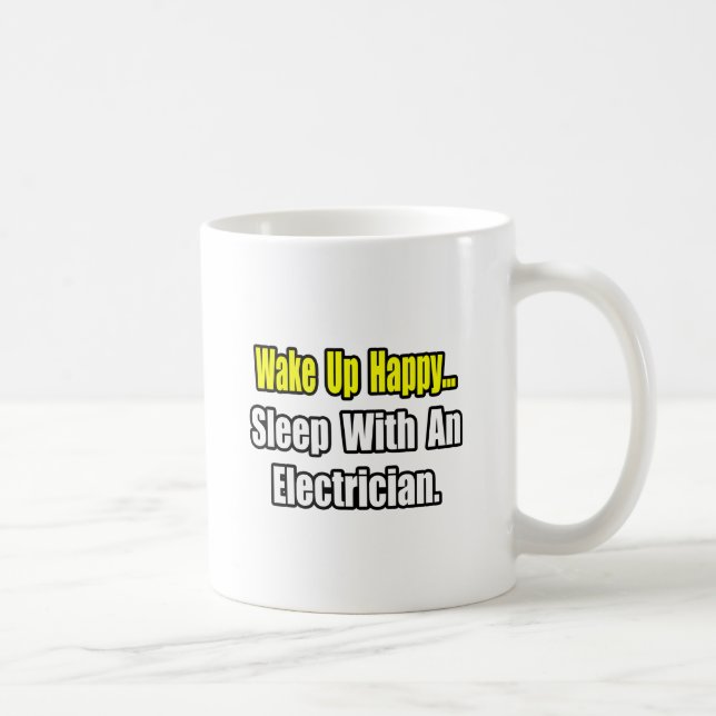 Sleep With an Electrician Coffee Mug (Right)