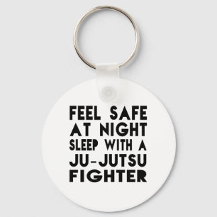 Sleep With Ju-Jutsu Fighter Funny Designs Keychain