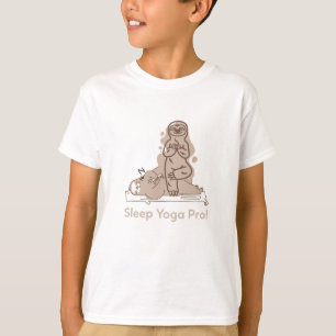 Sleep Yoga Pro! Sloth Yoga Positions T-Shirt