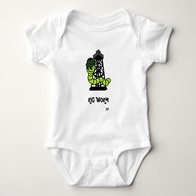 Sleeper Rig Worm Baby Bodysuit (Front)