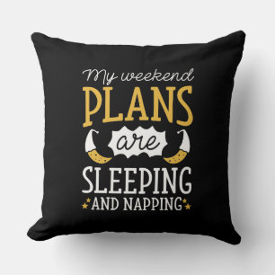 Sleeping And Napping  Throw Pillow