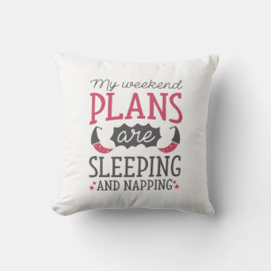 Sleeping And Napping Throw Pillow